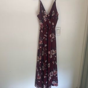 maxi dress cut open/romper.